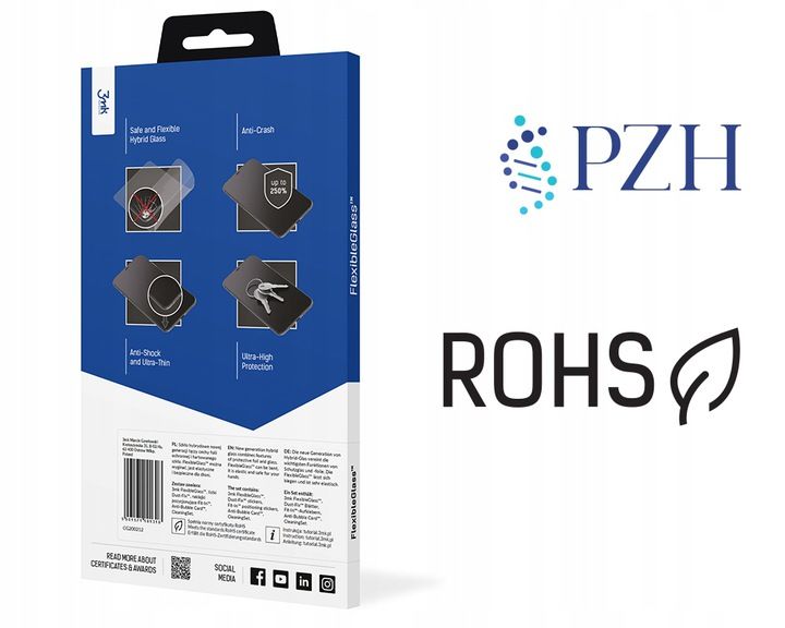 Nietłukące szkło hybrydowe na ekran do Xiaomi POCO X6 Pro 5G - 3mk Glass zdjęcie 11