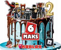 OPŁATEK ZESTAW URODZINY POSTACIE ROBLOX + IMIĘ