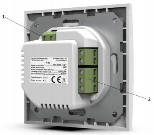 STEROWNIK REGULATOR TEMPERATURY TERMOSTAT POKOJOWY F-2Z V1 PRZEWODOWY TECH na Arena.pl