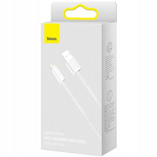 Kabel USB do Lightning Baseus Dynamic, 2.4A, 1m (biały) na Arena.pl