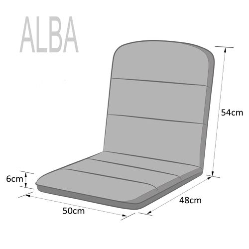 Poduszka ALBA na krzesło fotel ogrodowy, poducha na taras 102x50x6 na Arena.pl