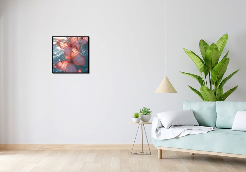 Plakat 50x50cm Świetliste Motyle zdjęcie 4