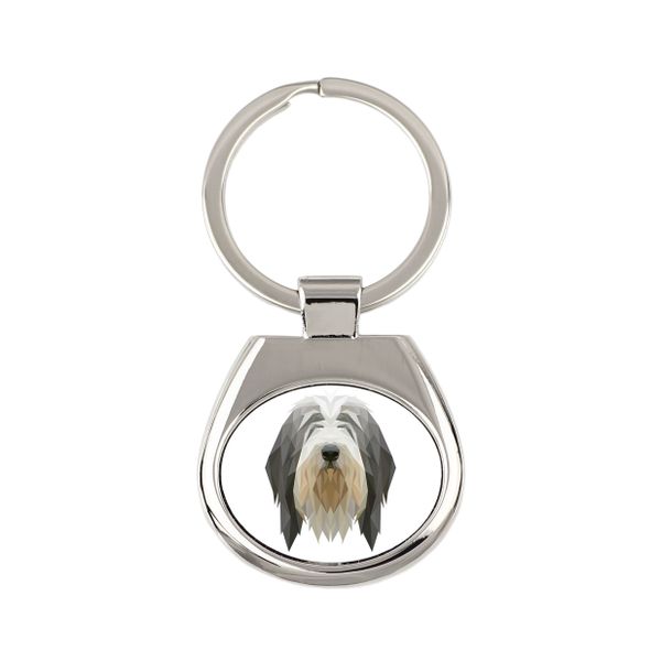 Bearded Collie brelok geometryczny Art-Dog zdjęcie 1