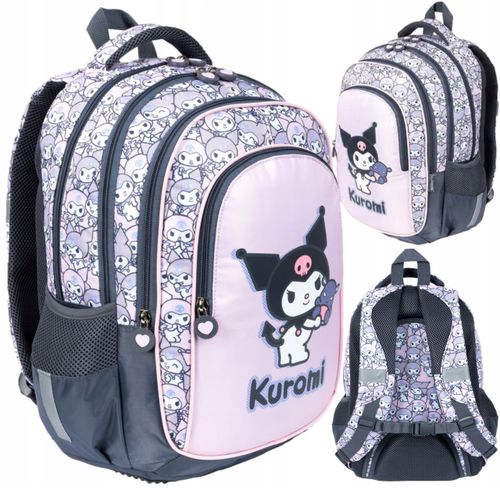 Plecak 4 komorowy Kuromi Pink Majewski na Arena.pl