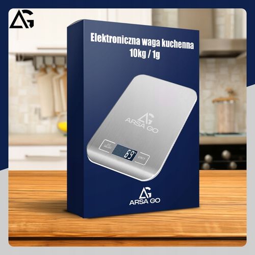 PRECYZYJNA WAGA KUCHENNA 10kg I 1g DOMOWA ELEKTRONICZNA TARA LCD BATERIE na Arena.pl