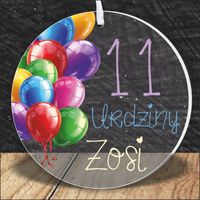 MEDAL z PLEXI nadrukiem UV PODZIĘKOWANIE NA URODZINY Z IMIENIEM