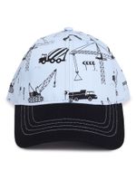 Czapka z daszkiem bejsbolówka chłopięca pojazdy błękitna 46-50 YOCLUB