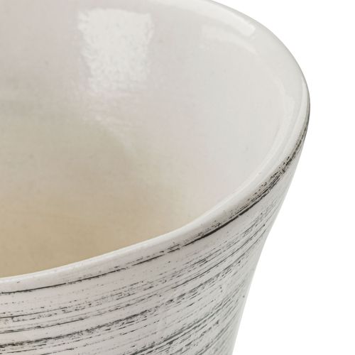 Wazon Ceramiczny Klepsydra  Biały czarny flakon na Arena.pl