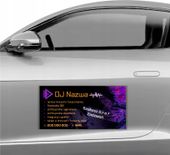 MAGNES NA SAMOCHÓD MATA MAGNETYCZNA REKLAMOWA 60X30 DJ TWOJA NAZWA