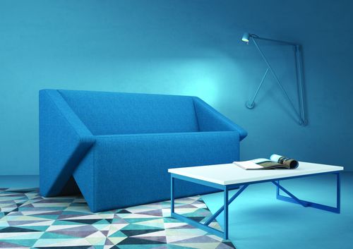 Sofa Linara 128cm niebieska  D2 na Arena.pl