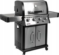 GRILL GAZOWY OGRODOWY YATO YOKATE 4+1 STAL NIERDZEWNA 17,5KW ŻELIWNY RUSZT