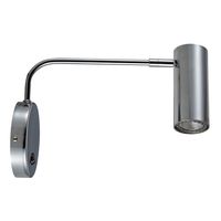 Nowoczesny kinkiet metalowy Tubo 20034-CH-N Zumline na wysięgniku chrom