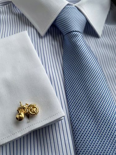 Spinki do mankietów EXC Srebrny Rower Pozłacany w Szkatułce Etui na Prezent na Arena.pl