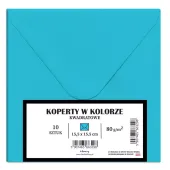 Koperty Kwadratowe, Niebieskie (10 Sztuk)