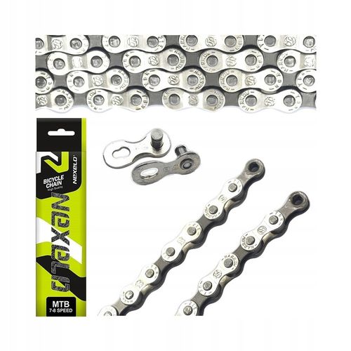 Łańcuch rowerowy 7 8 rzędowy 116 ogniw do roweru MTB 1/2x3/32 nowy na Arena.pl