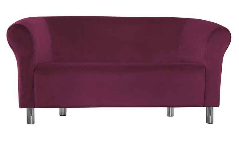 Sofa Milo MG02 róż indyjski nogi chrom zdjęcie 1