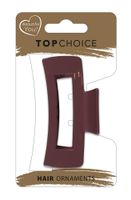 TOP CHOICE Klamra do włosów - kokarda połysk (28380) 1 szt. - mix kolorów