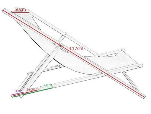 LEŻAK PLAŻOWY OGRODOWY DREWNIANY SKŁADANY BIAŁO-NIEBIESKI 17015 na Arena.pl