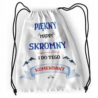 Plecak Dla Komendanta Sportowy Szkolny Worek Torba Z Nadrukiem Ze Zdjęciem