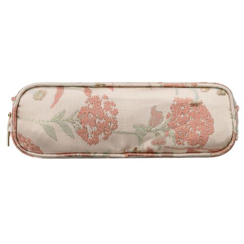 kosmetyczka podróżna z materiału syntetycznego w różowo-beżowym kolorze na Arena.pl