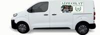 Reklama Naklejka na samochód WIELE RÓŻNYCH WZORÓW do wyboru ADWOKAT