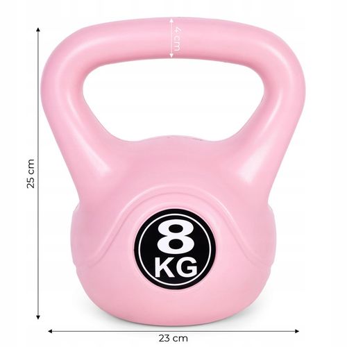 Kettlebell kettle 8 kg do ćwiczeń hantla kula odważnik obciążenie ciężar na Arena.pl