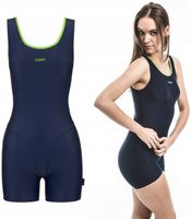 Strój kąpielowy damski kostium jednoczęściowy z nogawką POLSKIE 36 ZAGANO