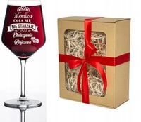 Kieliszek do wina XXL z grawerem prezent dla niej Dzień Kobiet WALENTYNKI