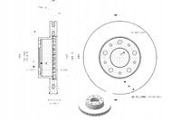 TARCZA HAM PRZOD 280X28 V BREMBO