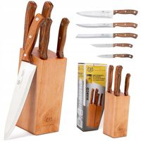 ZESTAW NOŻY KUCHENNYCH KOMPLET OSTRE NOŻE BLOK 5