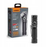 2 x Latarka 2w1 ręczna czołówka Videx LED 10W 1000lm 5000K akumulator 18650