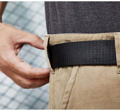 Pasek militarny wojskowy parciany taktyczny klamra QR survival 120cm czarny na Arena.pl