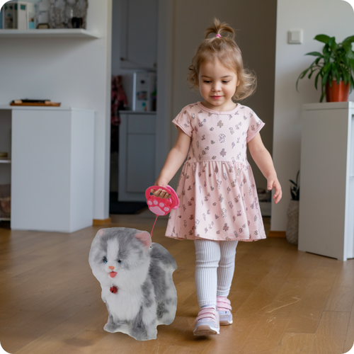 KOTEK INTERAKTYWNY NA SMYCZY MIAUCZY CHODZI GRA DLA DZIECKA NA PREZENT na Arena.pl