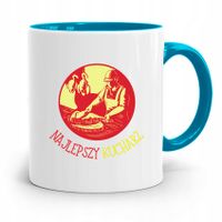 Kubek Błękitny Dla Kucharza Najlepszego Kucharza Z Nadrukiem Ze Zdjęciem