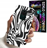 ETUI DO XIAOMI NOTE 9 / 9s - ABSTRAKCJA ZEBRA MODNE WZORY DLA KOBIET +SZKŁO