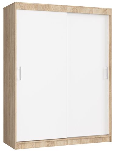 SZAFA PRZESUWNA 150 cm CLP MONO SONOMA/BIAŁA na Arena.pl