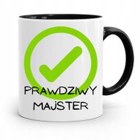 Kubek Czarny Budowlańca Majstra Fachowca Prezent Z Nadrukiem Ze Zdjęciem