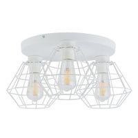 Sufitowa potrójna lampa loftowa Diamond 6214 TK Lighting druciana biała