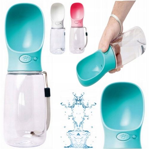 BUTELKA NA WODĘ DLA PSA BIDON POIDŁO MISKA 0,35L PRZENOŚNA SPACER TURYSTYCZ na Arena.pl