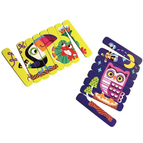 Puzzle sticks 2x8 elementów. Ptaki na Arena.pl