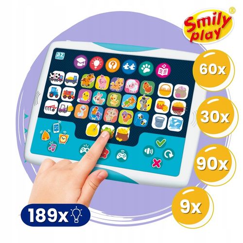 Smily Play Interaktywny edukacyjny tablet dla dzieci smart Zwierzątka na Arena.pl