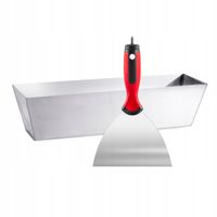 Zestaw do szpachlowania: Kuweta stalowa + Szpachelka 150mm z wkrętakiem