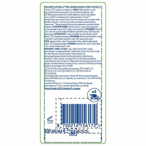 Head & Shoulders Citrus Fresh Przeciwłupieżowy szampon do włosów 800ml na Arena.pl