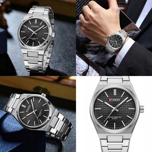 ZEGAREK MĘSKI CURREN PRX +BOX +GRAWER stalowy srebrny na Arena.pl