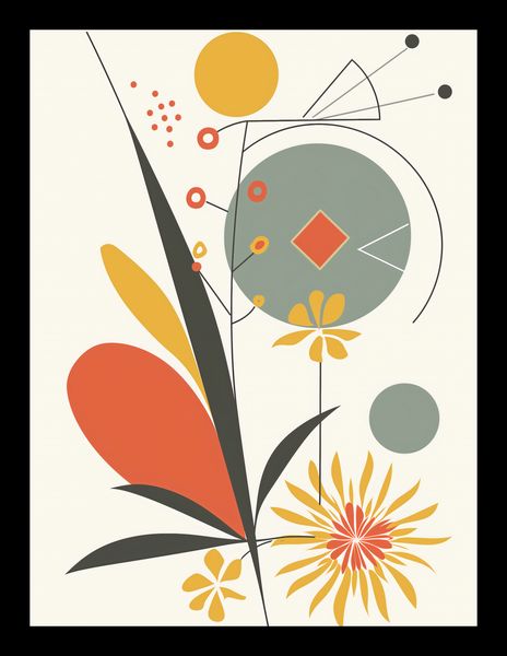 Plakat 15x20cm Geometryczny Ogród zdjęcie 2