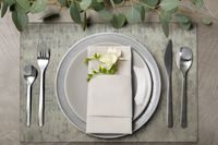 Obrus / serwetka dekoracyjny ALINA 30x40 Eurofirany srebrny