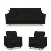 Zestaw mebli wypoczynkowy Rene wersalka kanapa fotele Bonell Family Meble