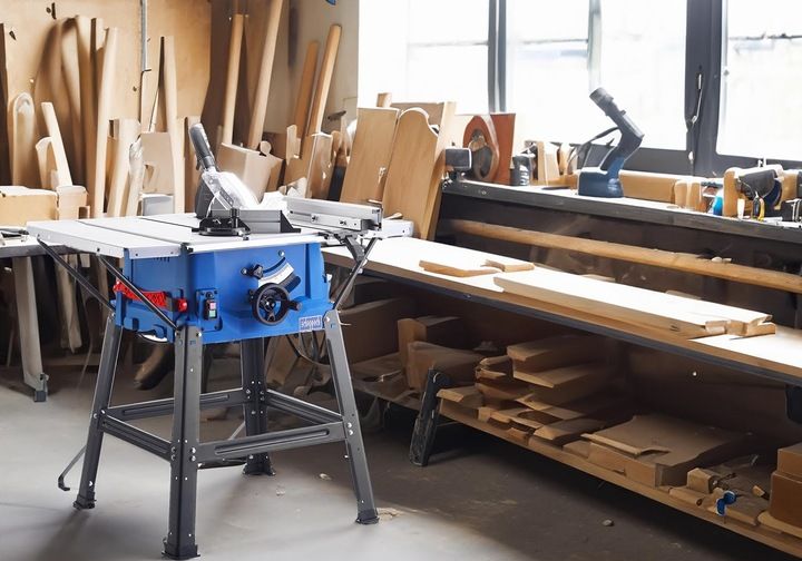 Pilarka Piła Stołowa Przecinarka Krajzega Drewna Hs100s Scheppach Germ zdjęcie 10