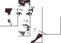 100 70CM OBRAZ 4 ELEM AUDREY HEPBURN DRUK PŁÓTNO RAMA