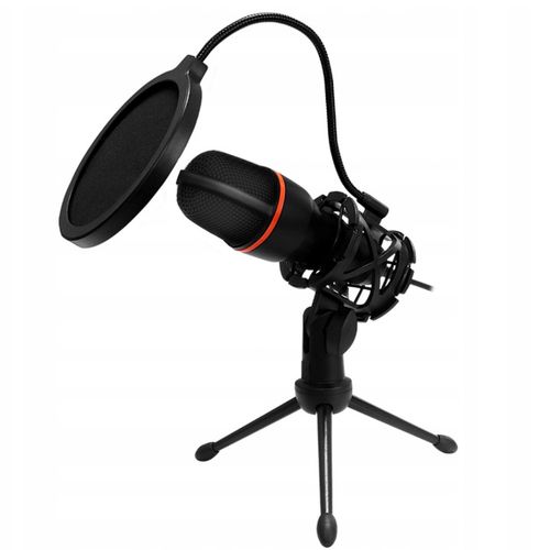 Mikrofon do Komputera Pojemnościowy GAMINGOWY Studyjny KARAOKE Filtr USB na Arena.pl